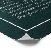 Koordiniertes Flugzeug Poster (Ecke)