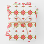 Koordiniertes Trio der Muster Geschenkpapier Set (Beispiel)