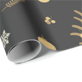 Koordinierung der Weihnachtsbaummuster Geschenkpapier (Rolleneckpunkt)