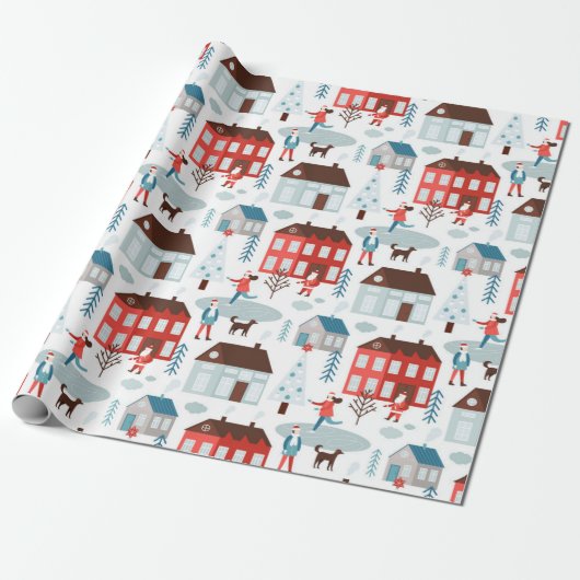 Koordinierung der Weihnachtsgeschichte Geschenkpapier (Ungerollt)