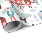 Koordinierung der Weihnachtsgeschichte Geschenkpapier (Rolleneckpunkt)