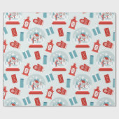 Koordinierung der Weihnachtsgeschichte Geschenkpapier (Flach)