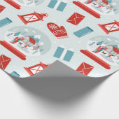 Koordinierung der Weihnachtsgeschichte Geschenkpapier (Ecke)