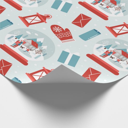 Koordinierung der Weihnachtsgeschichte Geschenkpapier (Ecke)