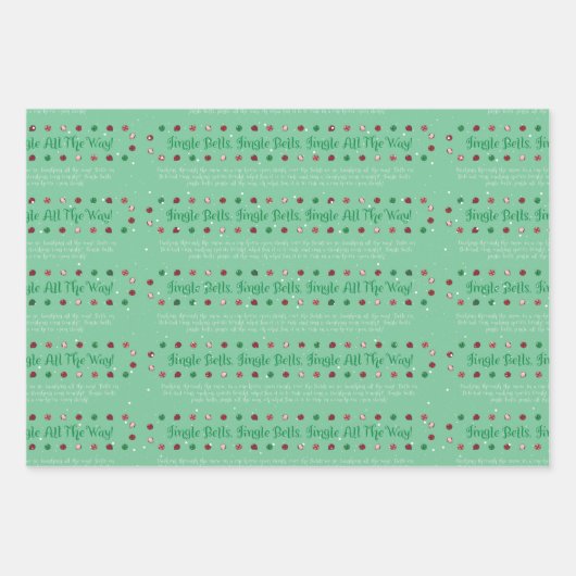 Koordinierung des Set - Weihnachtswrapping Paper Geschenkpapier Set (Vorderseite)