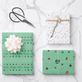 Koordinierung des Set - Weihnachtswrapping Paper Geschenkpapier Set