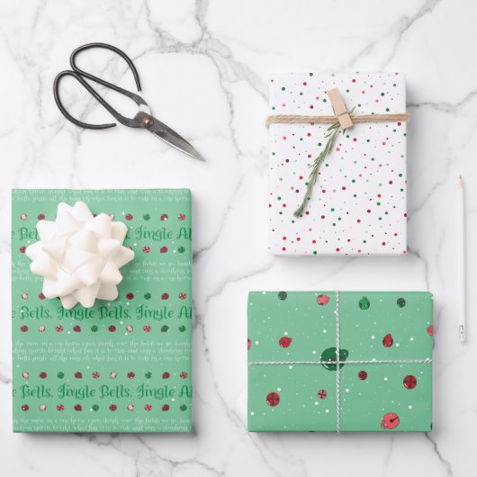 Koordinierung des Set - Weihnachtswrapping Paper Geschenkpapier Set (Vorderseite)