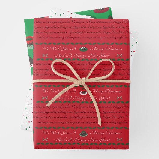 Koordinierung des Set - Weihnachtswrapping Paper Geschenkpapier Set (Beispiel)