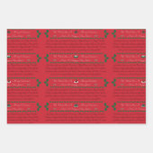 Koordinierung des Set - Weihnachtswrapping Paper Geschenkpapier Set (Vorderseite)