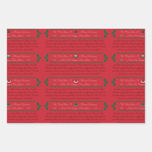 Koordinierung des Set - Weihnachtswrapping Paper Geschenkpapier Set (Vorderseite)