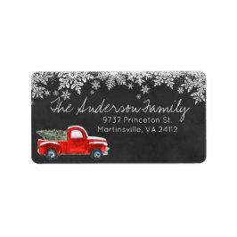 Koordinierung des Weihnachtsanschrift-Etiketts Adressaufkleber