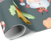 Koordinierung des Weihnachtsschweinmusters Geschenkpapier (Rolleneckpunkt)