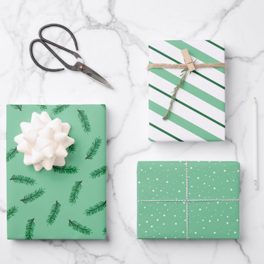 Koordinierung des Weihnachtswrapping-Papiers für S Geschenkpapier Set (Vorderseite)