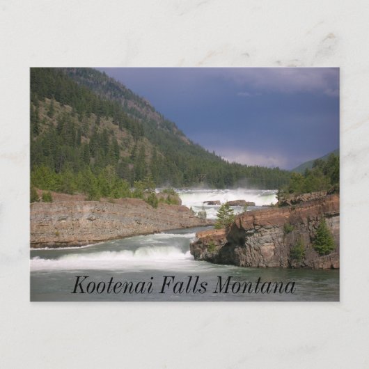 Kootenai Falls Montana Postcard Postkarte (Vorderseite)