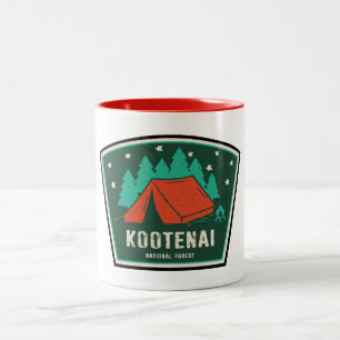 Kootenai National Forest Camping Zweifarbige Tasse