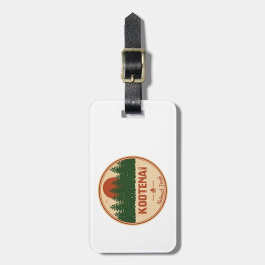 Kootenai-Nationalwald Gepäckanhänger (Vorderseite vertikal)