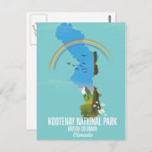 Kootenay, Kootenay Nationalpark Kanada Postkarte (Vorne/Hinten)