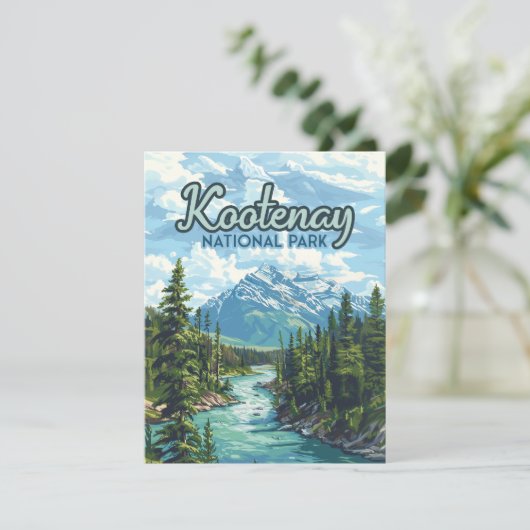 Kootenay National Park Canada BC Flat Card (Stehend Vorderseite)