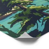 Kootenay National Park Canada British Columbia Poster (Ecke)