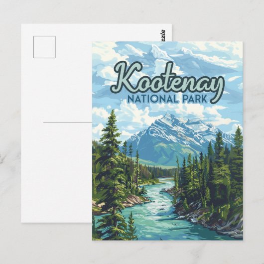 Kootenay National Park Canada British Columbia Postkarte (Vorne/Hinten)