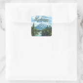 Kootenay National Park Canada British Columbia Quadratischer Aufkleber (Tasche)