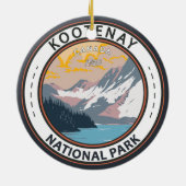 Kootenay National Park Canada Travel Art Abzeichen Keramik Ornament (Hinten)