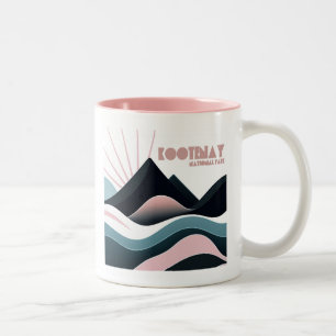 Kootenay National Park Colored Hills Zweifarbige Tasse