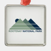 Kootenay National Park Mountain Sun Ornament Aus Metall (Vorne)