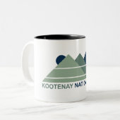 Kootenay National Park Mountain Sun Zweifarbige Tasse (Vorderseite Links)