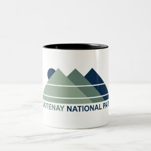 Kootenay National Park Mountain Sun Zweifarbige Tasse