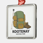 Kootenay-Nationalpark-Backpack Ornament Aus Metall (Links)