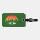 Kootenay-Nationalpark Gepäckanhänger (Rückseite horizontal)