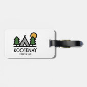 Kootenay-Nationalpark Gepäckanhänger (Rückseite horizontal)