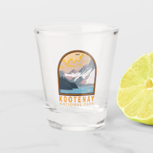 Kootenay Nationalpark Kanada Reise Kunst Vintage Schnapsglas