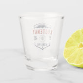 Kootenay Nationalpark Kanada Vintag erschüttert Schnapsglas (Rückseite)