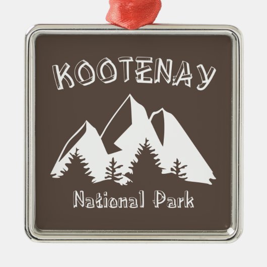 Kootenay-Nationalpark Ornament Aus Metall (Vorne)