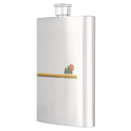 Kootenay Nationalpark Pine Trees Sun Flachmann (Links)