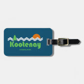 Kootenay Nationalpark Retro Gepäckanhänger (Vorderseite horizontal)