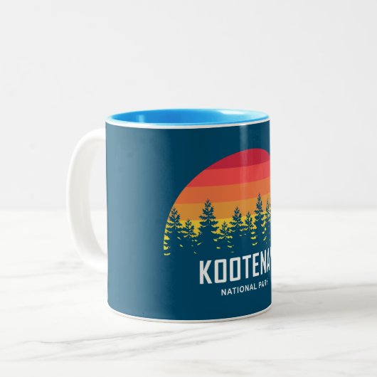 Kootenay-Nationalpark Zweifarbige Tasse (Vorderseite Links)