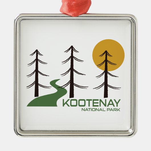 Kootenay Nationalparkweg Ornament Aus Metall (Vorne)