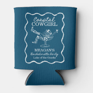 Koozie für eine Küsten-Cowgirl-Junggesellinnen-Abs Dosenkühler