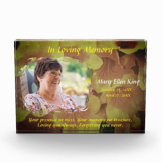 Kopa de Oro liebt Erinnerung Fotoblock (Vorderseite)