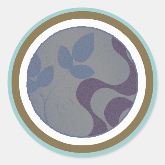 Kopakabana im Kreis Runder Aufkleber (Vorderseite)