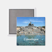 Kopenhagen-Andenken-Magnet Magnet (Vorderseite/Rückseite)