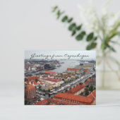 Kopenhagen-Ansichtssegment Postkarte (Stehend Vorderseite)