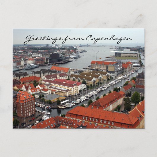 Kopenhagen-Ansichtssegment Postkarte (Vorderseite)