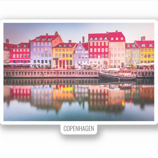 Kopenhagen, Dänemark Aufkleber (Vorderseite)
