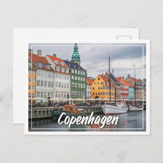 Kopenhagen, Dänemark - bezaubernd skandinavisch Postkarte (Vorne/Hinten)