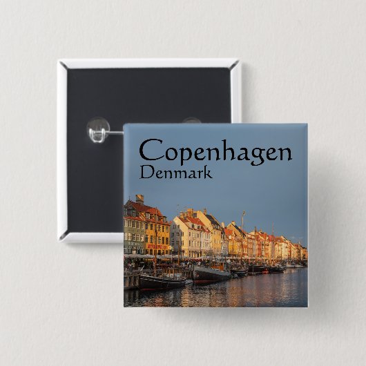 Kopenhagen Dänemark Button (Vorne & Hinten)