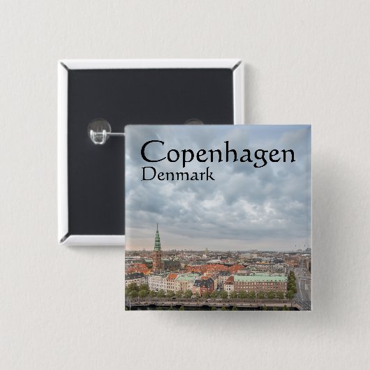 Kopenhagen Dänemark Button (Vorne & Hinten)
